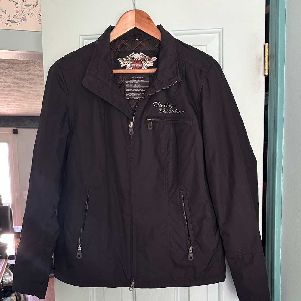 Harley-Davidson Dark Jacket with Embroidered Logo